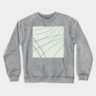 White Stride Abstract Pattern Crewneck Sweatshirt